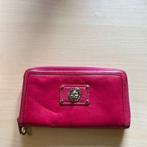 Marc Jacobs Hot Pink Leather Wallet